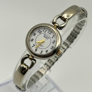 Vintage Acqua by Timex Indiglo Silver-tone Women’s Watch Working New Battery